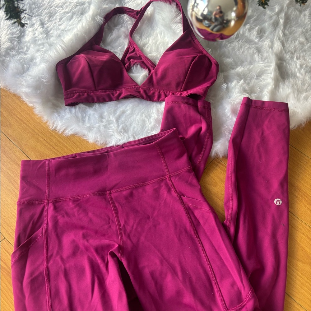 Fuchsia Lululemon Set - Size 6